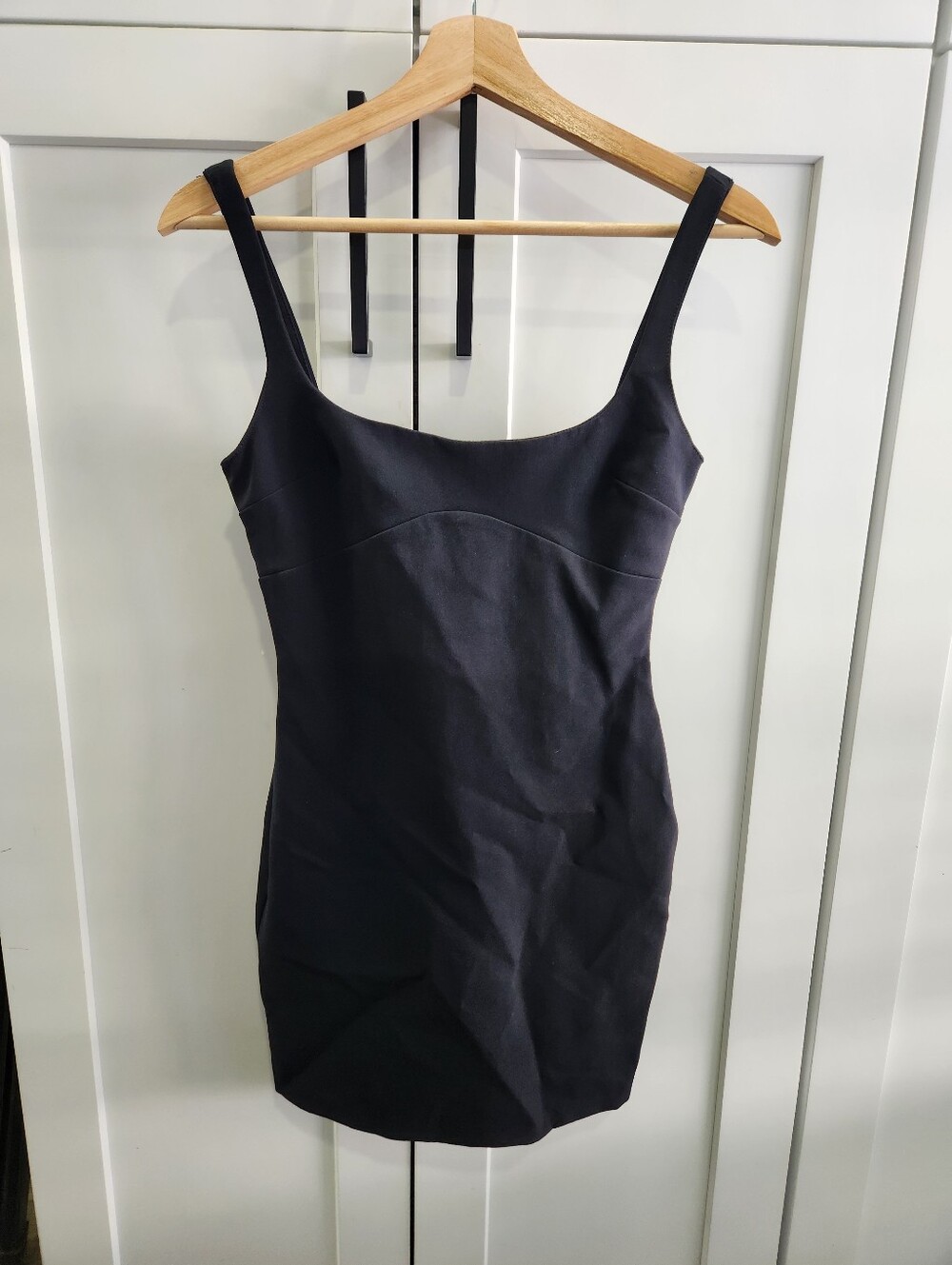 Zara Black Square Nack Mini Dress Size Small Midern Straps